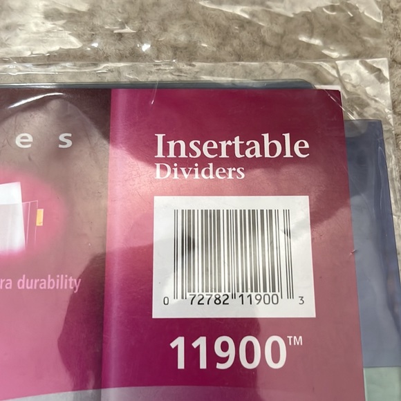 Avery 5-Tab Plastic Binder Dividers Insertable Multicolor Big Tabs 2 set + Bonus - Picture 10 of 14